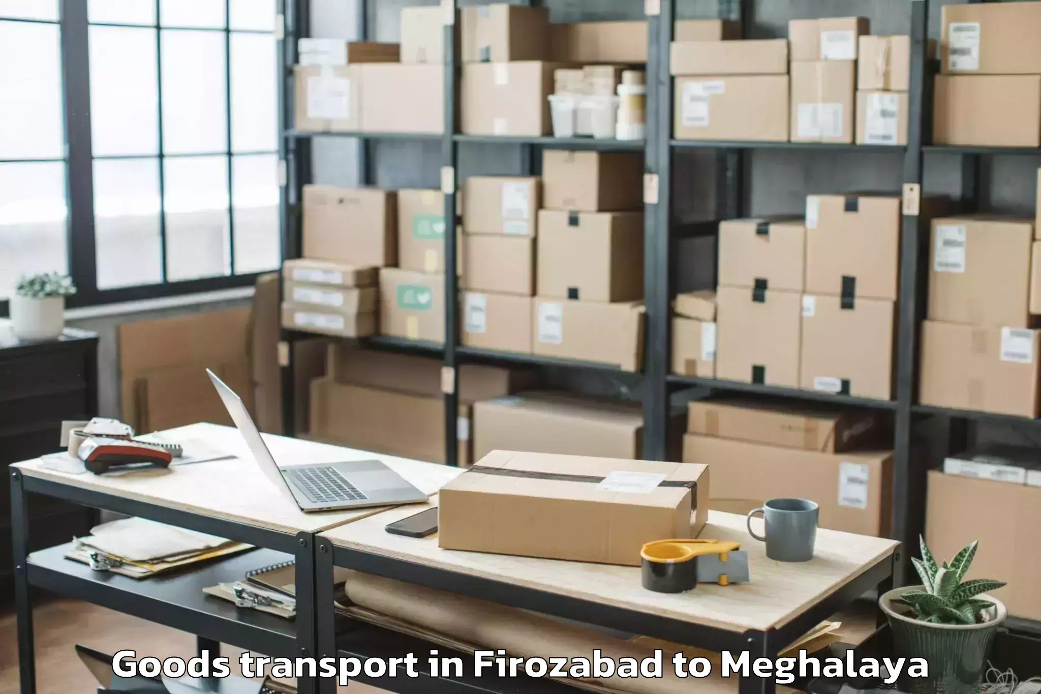 Top Firozabad to Amlarem Goods Transport Available